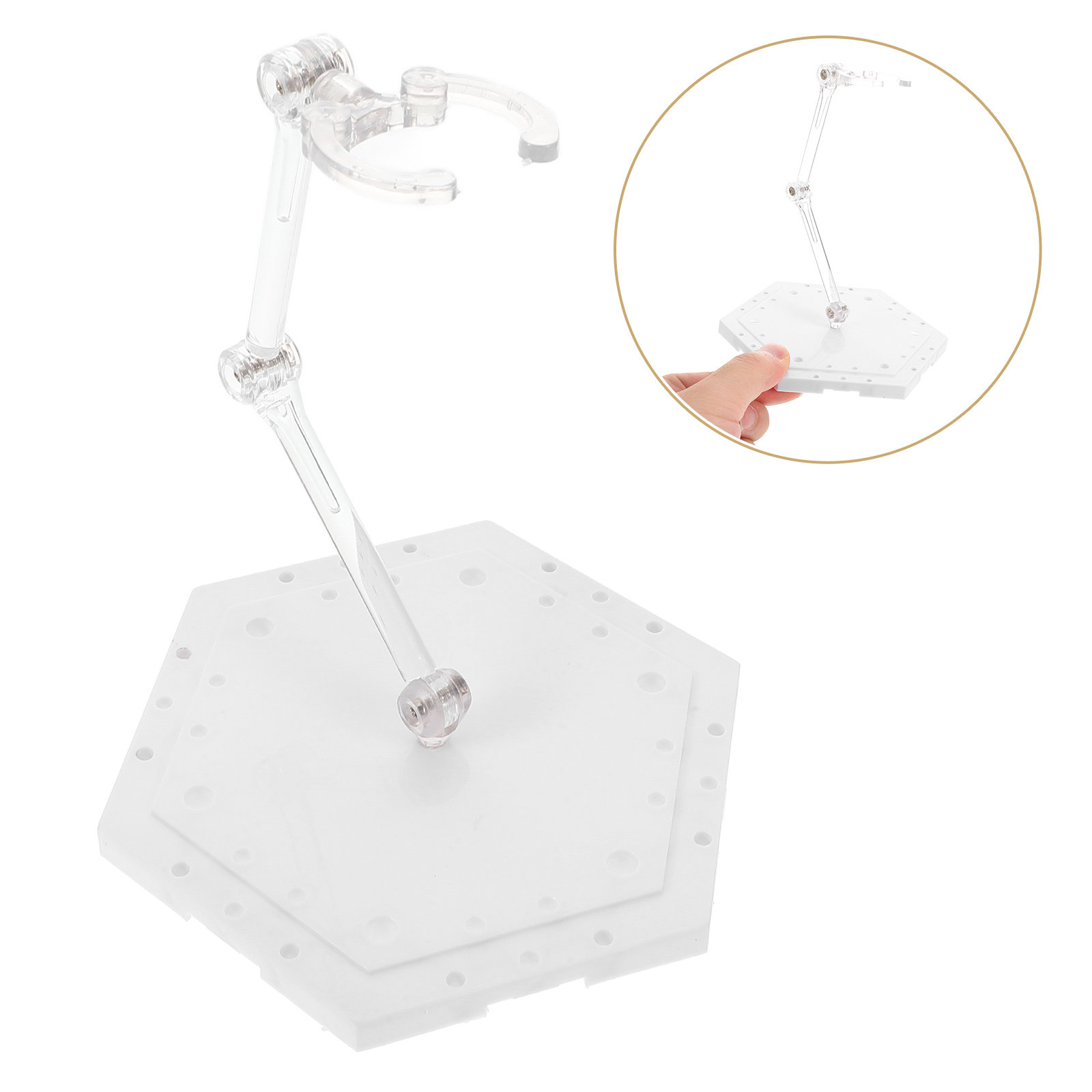 Action Figure Stand - Adjustable Action Figure Stand PVC Stable