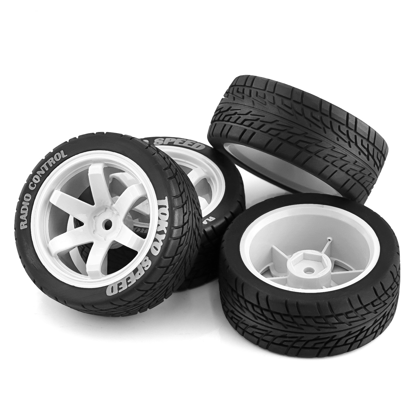1/10 RC On Road Tires And Whee - Tamiya Model Rc Car recension och pris