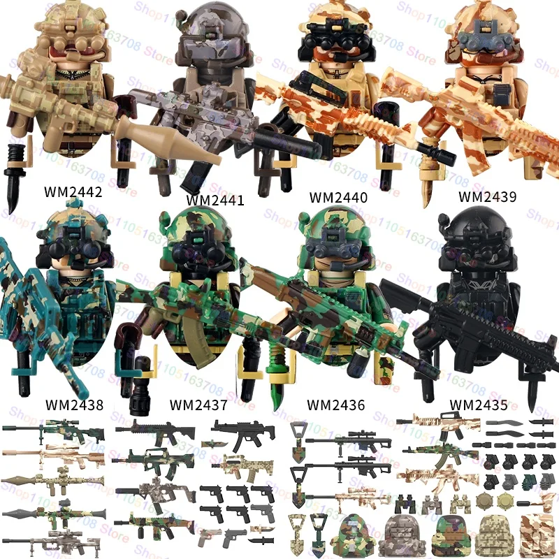 MOC Military Soldiers Action F - Lego Minifigure Holder recension och pris