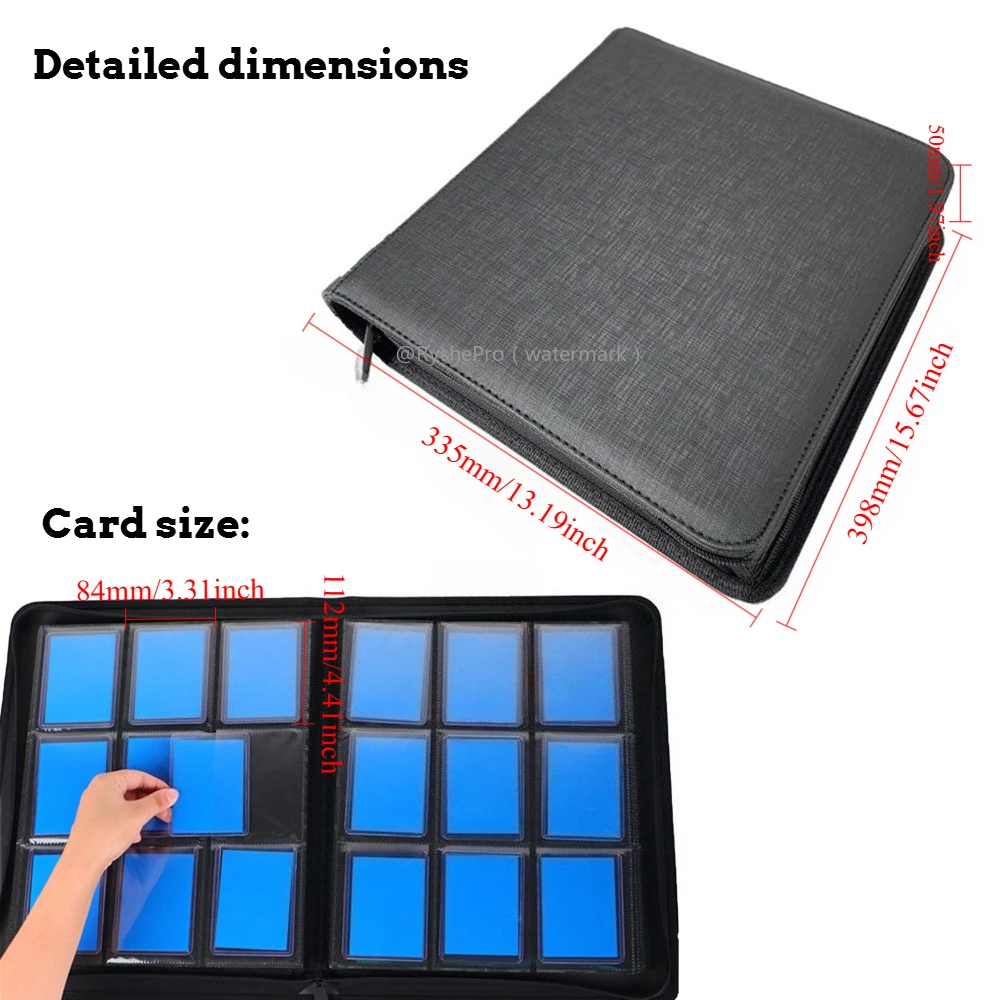 9 Pocket PU Leather Toploader  - Pokemon Binder Card recension och pris