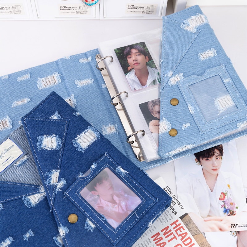 Large A5 Distressed Denim Card - Pokemon Binder Card recension och pris