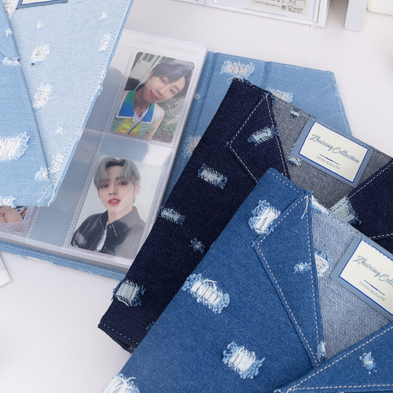 Large A5 Distressed Denim Card - Pokemon Binder Card recension och pris
