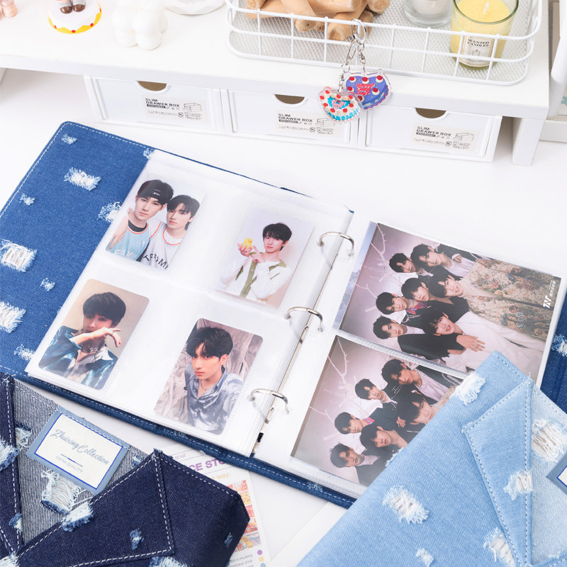 Large A5 Distressed Denim Card - Pokemon Binder Card recension och pris
