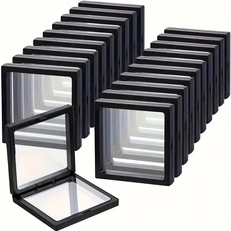 20Pcs Clearview 3D Floating Di - Display Case Acrylic recension och pris